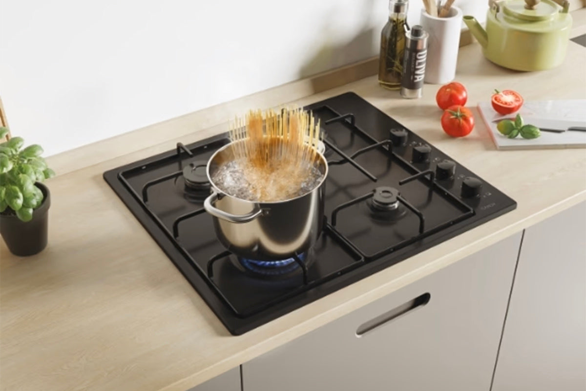 Candy Idea 60cm 4 Burners Gas Hob Black