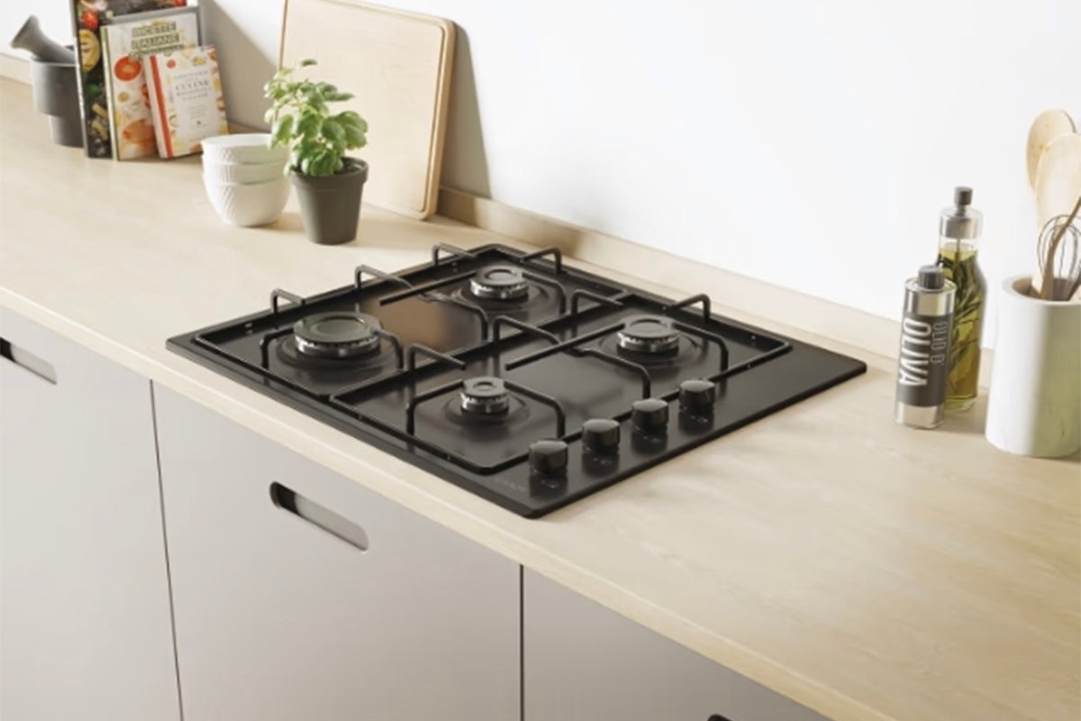 Candy Idea 60cm 4 Burners Gas Hob Black