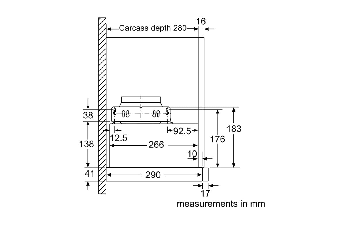 Bosch Series 2 Built-in Telescopic 60cm Cooker Hood