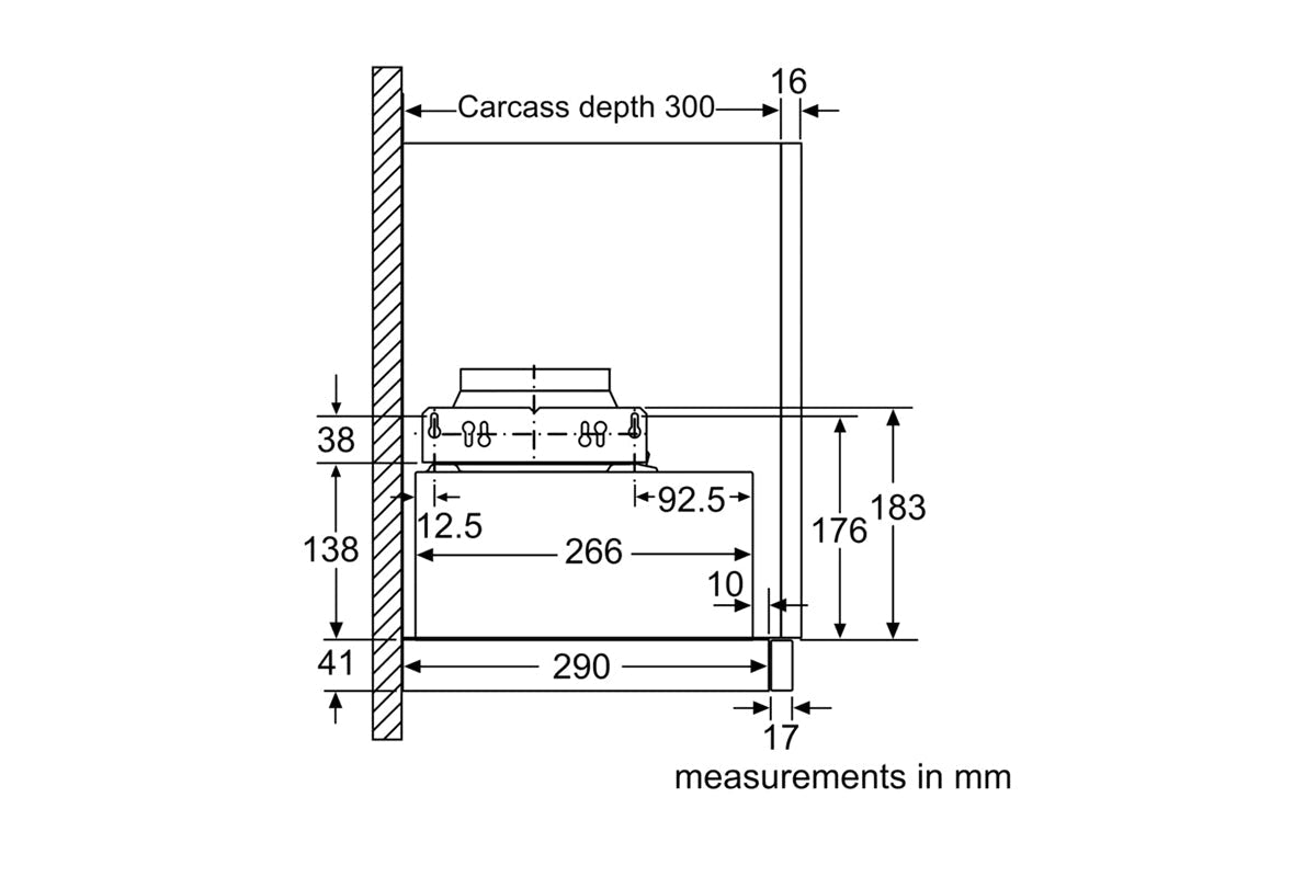 Bosch Series 2 Built-in Telescopic 60cm Cooker Hood