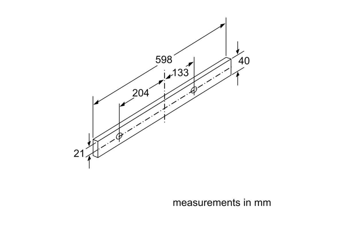 Bosch Series 2 Built-in Telescopic 60cm Cooker Hood
