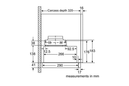 Bosch Series 2 Built-in Telescopic 60cm Cooker Hood