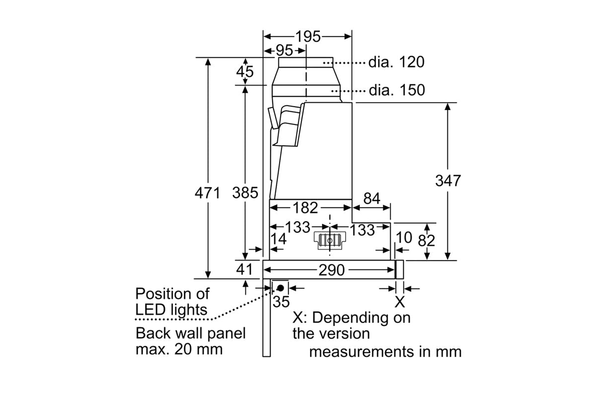 Bosch Series 4 Built-in Telescopic 60cm Cooker Hood