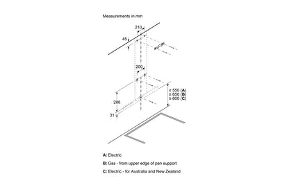 Bosch Series 2 Wall-mounted 60cm Cooker Hood