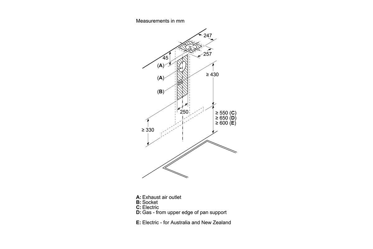 Bosch Series 2 Wall-mounted 60cm Cooker Hood