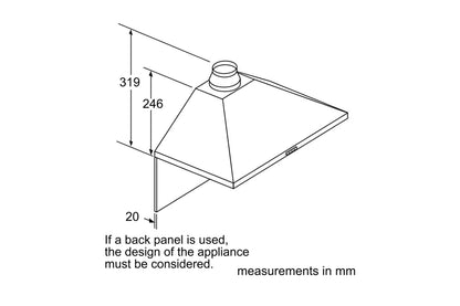 Bosch Series 2 Wall-mounted 60cm Cooker Hood