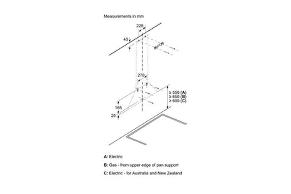 Bosch Series 2 Wall-mounted 60cm Cooker Hood