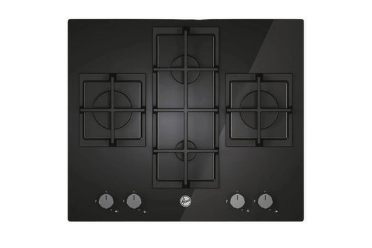Hoover H-Hob 300 60cm 4 Burner Gas Hob Black